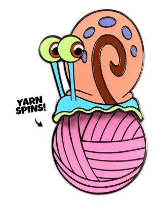 SpongeBob Schwammkopf Ansteck-Pin Gary Yarn Spinning 5 cm