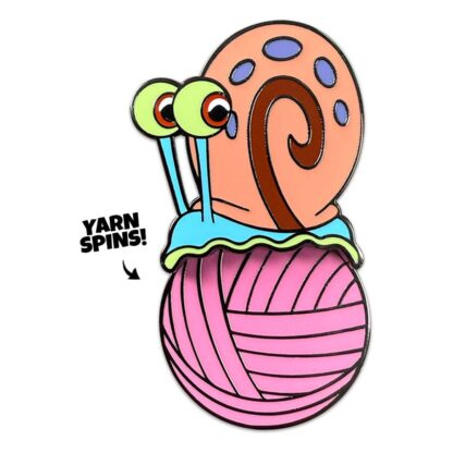 SpongeBob Schwammkopf Ansteck-Pin Gary Yarn Spinning 5 cm