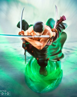 One Piece Statue Three Sword Style Lorenor Zorro