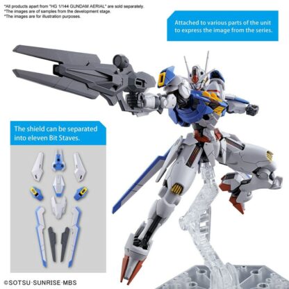 Gundam: The Witch from Mercury High Grade Plastic Model Kit 1/144 Gundam Aerial - Beschädigte Verpackung – Bild 5