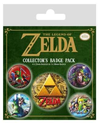 Legend of Zelda Ansteck-Buttons 5er-Pack Classics