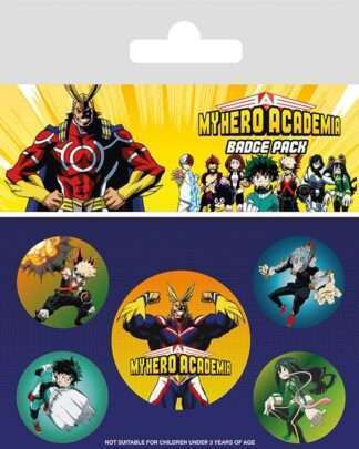 My Hero Academia Ansteck-Buttons 5er-Pack Characters