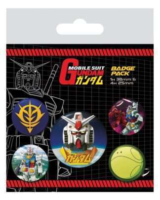 Mobile Suit Gundam Ansteck-Buttons 5er-Pack Intergalactic