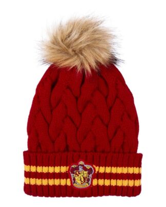 Harry Potter Beanie Pompon Gryffindor Dark Red