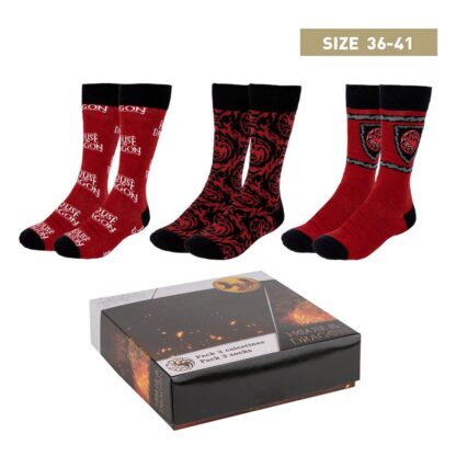 House of the Dragon Socken 3er-Pack 36-41