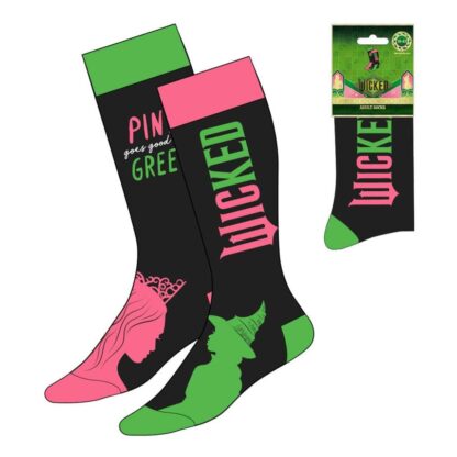 Wicked Socken Pink goes good with Green 36-43