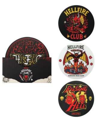 Stranger Things Untersetzer 4er-Pack Hellfire Club