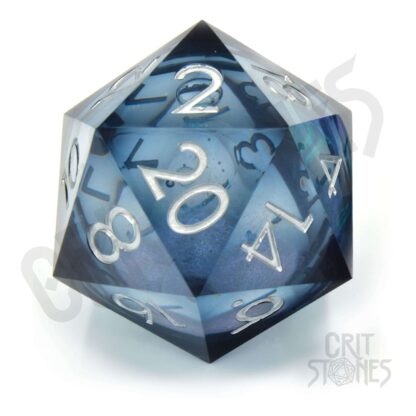 CritStones Liquid Core Würfel D20 Ocean Orb 5 cm