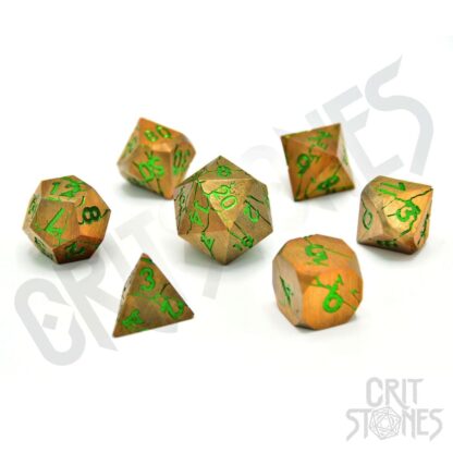 CritStones Metal Würfel Set Gorgon Gaze (7)