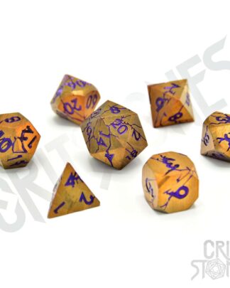 CritStones Metal Würfel Set Shattered Sigils (7)
