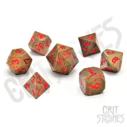CritStones Metal Würfel Set Rage Within (7)