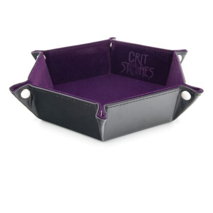CritStones Faltbarer Würfelteller Purple