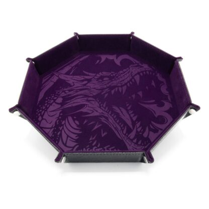 CritStones Faltbarer Würfelteller Dragon Skin XL Edition Purple