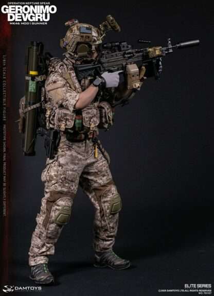 Modern Military Actionfigur 1/6 Geronimo Devgru - MK46 MOD1 Gunner (Operation Neptune Spear) 30 cm – Bild 3