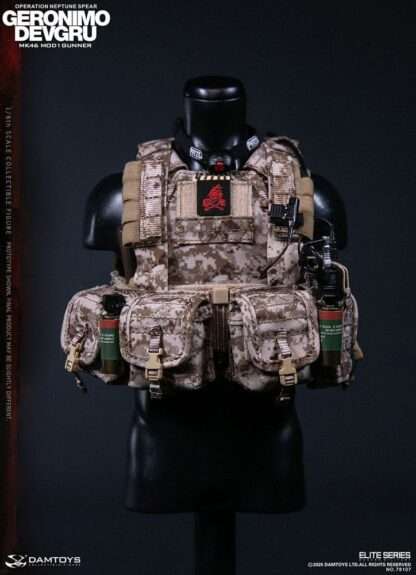 Modern Military Actionfigur 1/6 Geronimo Devgru - MK46 MOD1 Gunner (Operation Neptune Spear) 30 cm – Bild 14