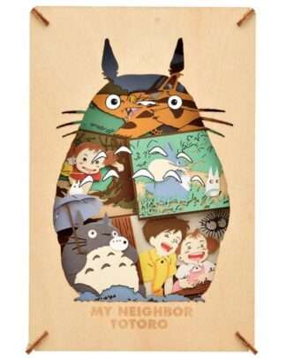 Mein Nachbar Totoro Paper Model Kit Paper Theater Wood Style Silhouette Big Totoro