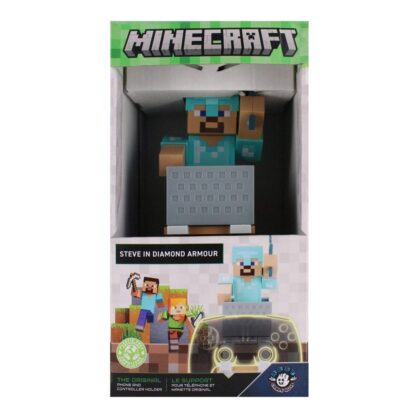 Minecraft Cable Guys Lade-Halter Steve in Diamond Armour 22cm – Bild 2