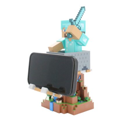 Minecraft Cable Guys Lade-Halter Steve in Diamond Armour 22cm – Bild 3