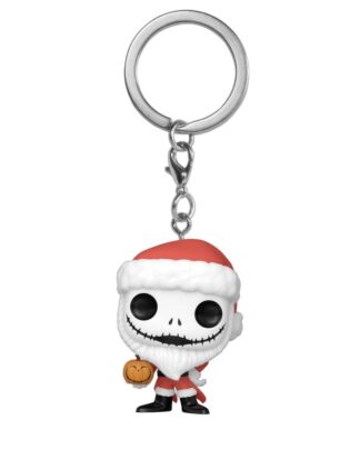 Nightmare before Christmas POP! Vinyl Schlüsselanhänger 4 cm Santa Jack w/Jackolantern Display (12)
