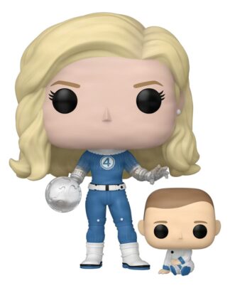 The Fantastic Four: First Steps POP! & Buddy Marvel Vinyl Figur Invisible Woman & Franklin 9 cm