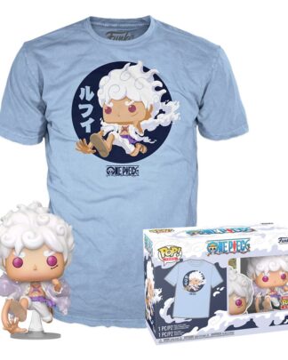 One Piece POP! & Tee Vinyl Figur & T-Shirt Set Luffy Fifth Gear
