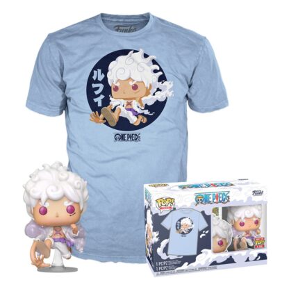 One Piece POP! & Tee Vinyl Figur & T-Shirt Set Luffy Fifth Gear