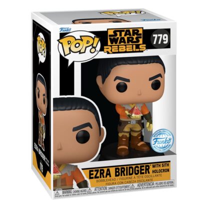 Star Wars Rebels POP! Vinyl Wackelkopf-Figur Ezra Bridger with Sith Holocron *Exclusive Version* 9 cm – Bild 2
