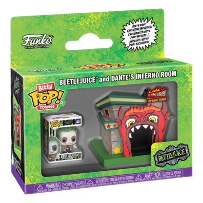 Beetlejuice Bitty POP! Towns Vinyl Figur Beetlejuice and Dante's Inferno Room – Bild 2