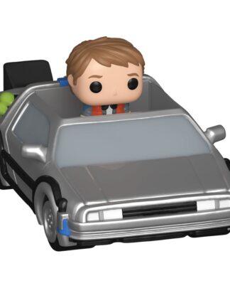 Zurück in die Zukunft Bitty POP! Rides Vinyl Figur Marty McFly and Time Machine