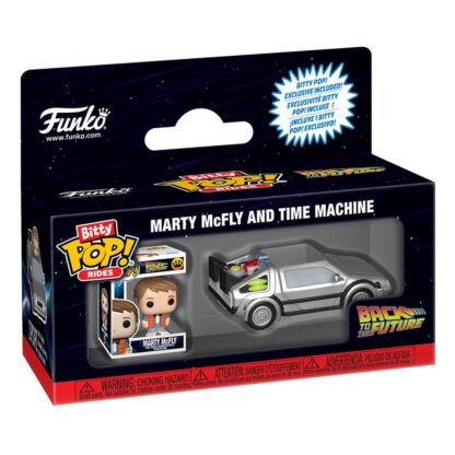 Zurück in die Zukunft Bitty POP! Rides Vinyl Figur Marty McFly and Time Machine – Bild 2