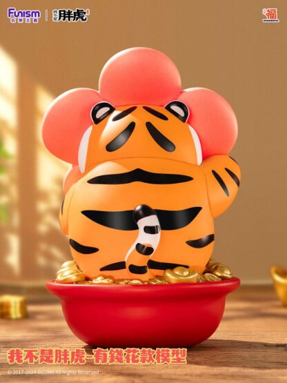 I Am Not Fat Tiger Statue Alexander the Tiger Rich Flower 20 cm – Bild 5