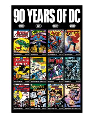 DC Comis Kunstdruck 90 Years Limited Edition 42 x 30 cm