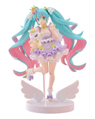 Hatsune Miku Tenitol PVC Statue Hatsune Miku Yumekawa Princess Lavender Ver. 21 cm