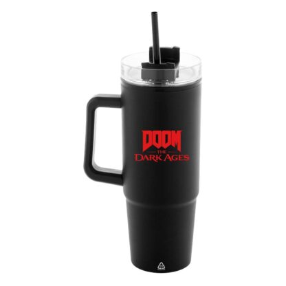 Doom The Dark Ages Thermobecher mit Trinkhalm Shield 1180 ml