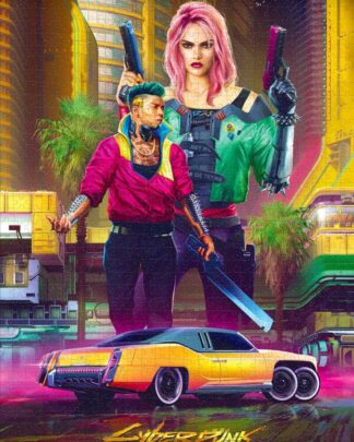 Cyberpunk 2077 Puzzle Kitsch Style (1000 Teile)
