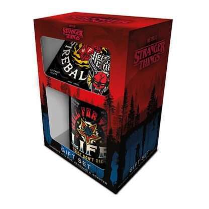 Stranger Things Tasse, Untersetzer und Schlüsselanhänger Set Hellfire – Bild 2