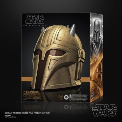 Star Wars: The Mandalorian Black Series Elektronischer Helm The Armorer - Beschädigte Verpackung – Bild 2
