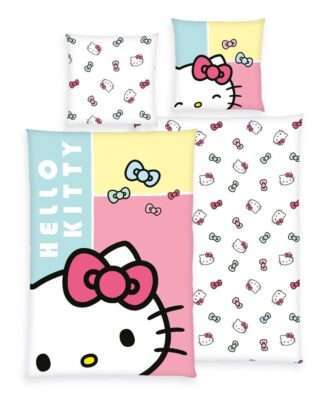 Hello Kitty Bettwäsche Hello Kitty Bow 135 x 200 cm / 80 x 80 cm