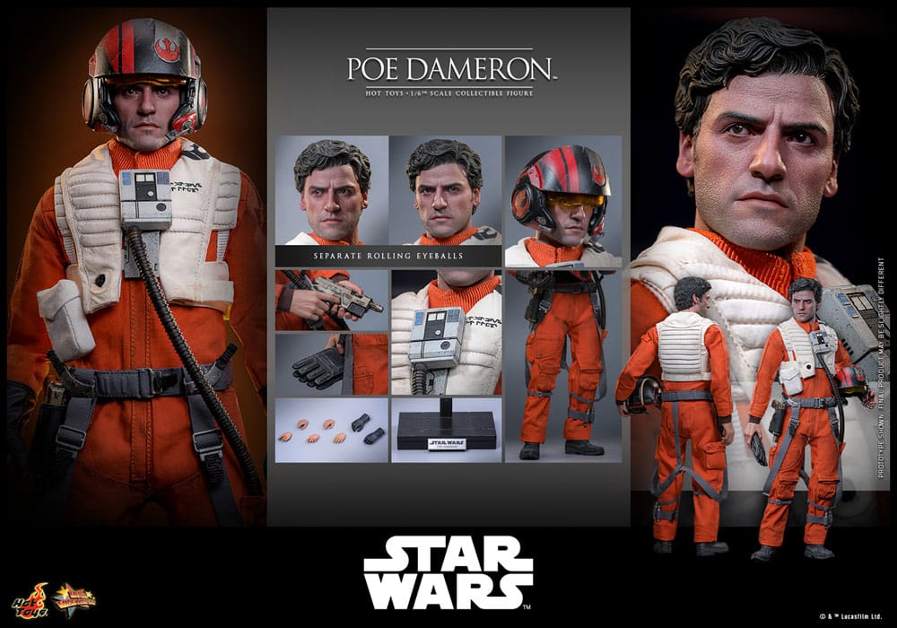 Star Wars Actionfigur 1/6 Poe Dameron 30 cm – Bild 20