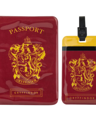Harry Potter Kofferanhänger & Reisepass-Halter Set Gryffindor  - Beschädigte Verpackung