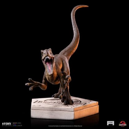 Jurassic World Icons Statue Velociraptor A 9 cm – Bild 2