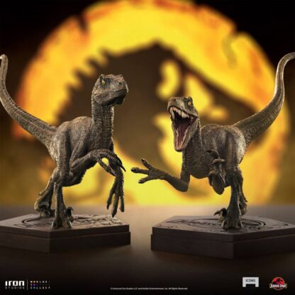 Jurassic World Icons Statue Velociraptor A 9 cm – Bild 9