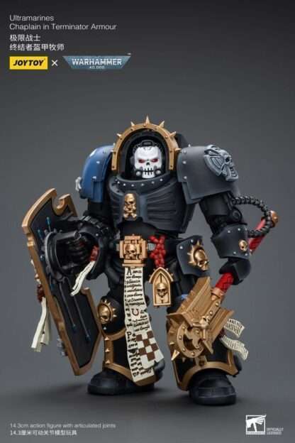 Warhammer 40k Actionfigur 1/18 Ultramarines Chaplain in Terminator Armour 12 cm – Bild 4