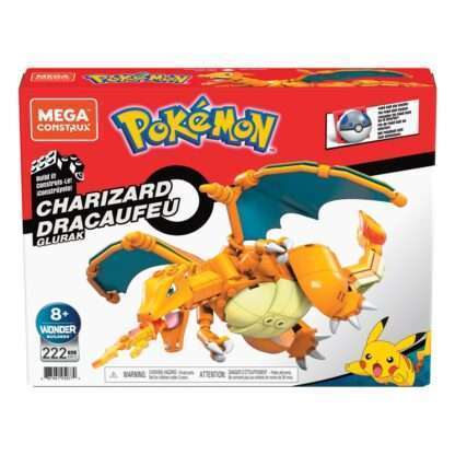 Pokémon Mega Construx Wonder Builders Bauset Glurak 10 cm – Bild 2