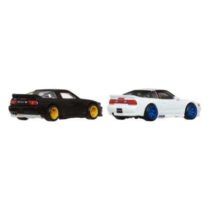 Hot Wheels Premium Car Culture Diecast Modellautos 2er-Pack 1/64 '96 Nissan 180SX Type X & Nissan SilEighty – Bild 16