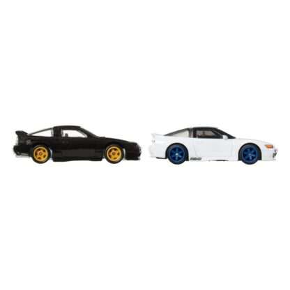Hot Wheels Premium Car Culture Diecast Modellautos 2er-Pack 1/64 '96 Nissan 180SX Type X & Nissan SilEighty – Bild 17