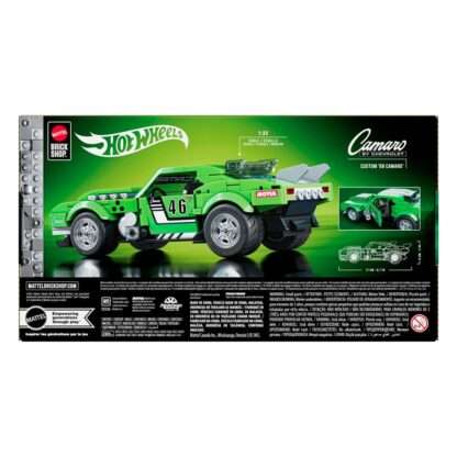 Mattel Brick Shop Hot Wheels Speed Series Bauset 1/32 Custom '68 Camaro – Bild 7