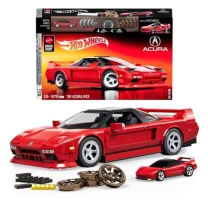 Mattel Brick Shop Hot Wheels Elite Series Bauset 1/16 '90 Acura NSX – Bild 2