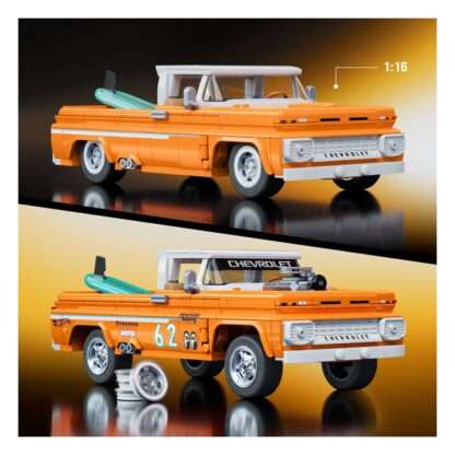 Mattel Brick Shop Hot Wheels Elite Series Bauset 1/16 Custom '62 Chevy Pickup – Bild 3