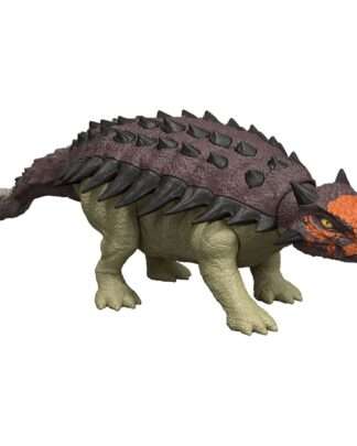 Jurassic World: Die Wiedergeburt Actionfigur mit Sound Wild Roar Ankylosaurus 7 cm